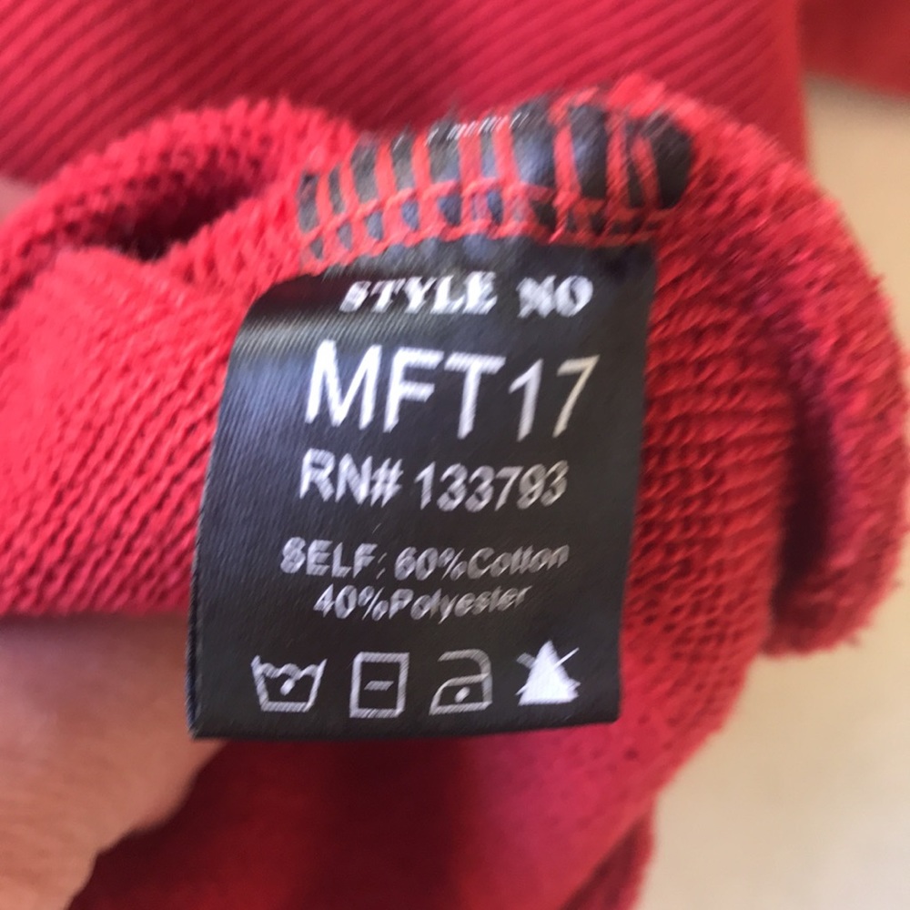 POL Rust Hoodie with White Accents - Picture 10 of 15